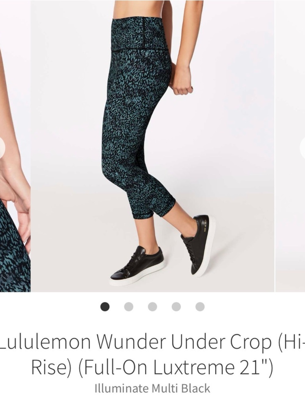 Lululemon Wunder Under Crop (Hi-Rise) (Full-On Luxtreme 21")